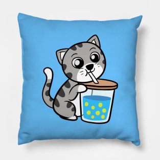 Boba Cat Pillow