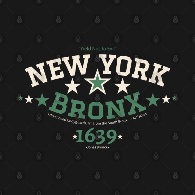 New York Bronx - New York Bronx Schriftzug - Bronx Logo by Boogosh