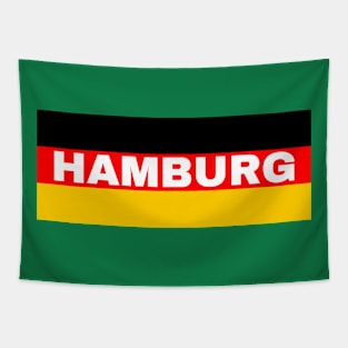 Hamburg City in German Flag Tapestry