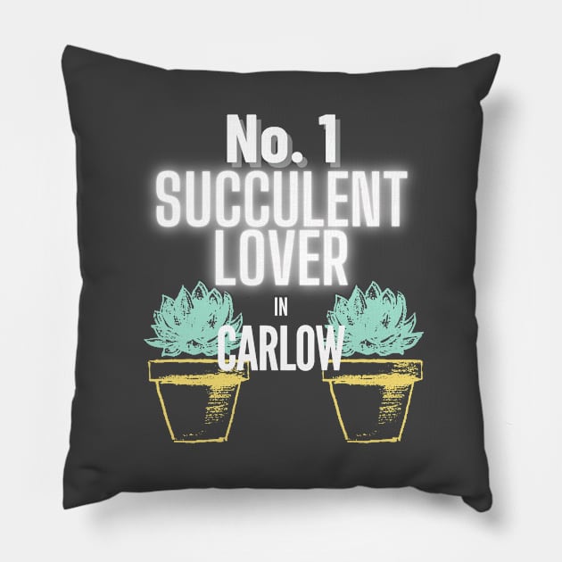 The No.1 Succulent Lover In Carlow Pillow by The Bralton Company