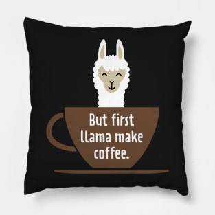 Coffee Llama Pillow