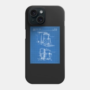 Coffee Maker Patent - Coffee Lover Kitchen Cafe Decor Art - Blueprint Phone Case