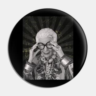 Iris Apfel Pin