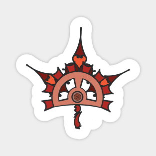 Steampunk Maple Leaf Magnet