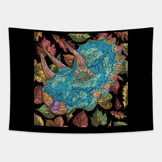 Triceratops Tapestry by Marco.cheyos