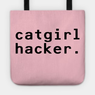 catgirl hacker - Black Tote