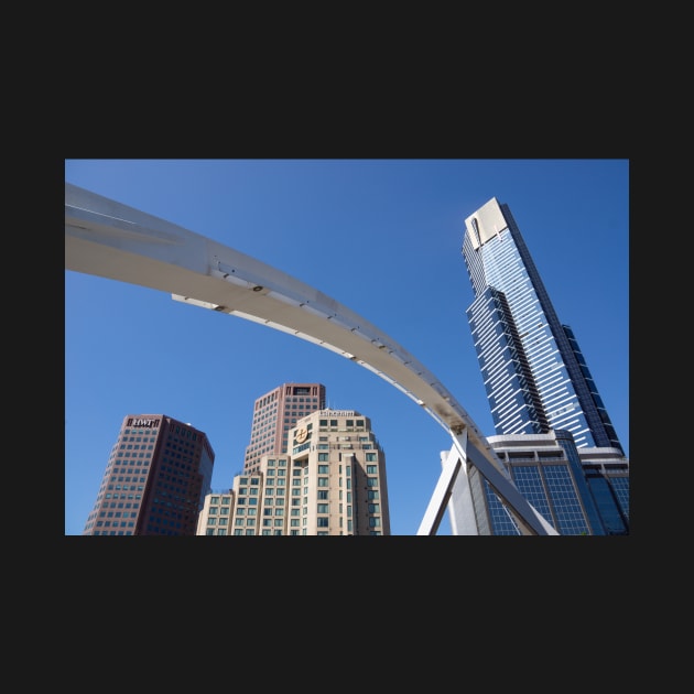 Evan Walker pedestrian bridge on Yarra River, Melbourne. by sma1050