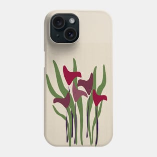 Calla Lily Plant Purple Linen Phone Case