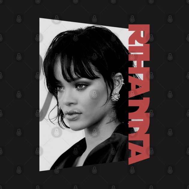 rihanna - monochrome style by BUBBLEMOON