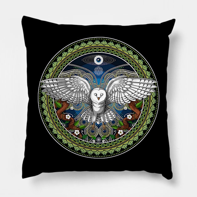 Ayahuasca Owl Pillow by underheaven