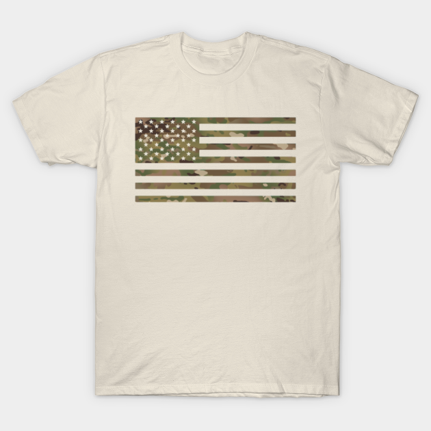 US Flag Military - Camouflage - T-Shirt | TeePublic
