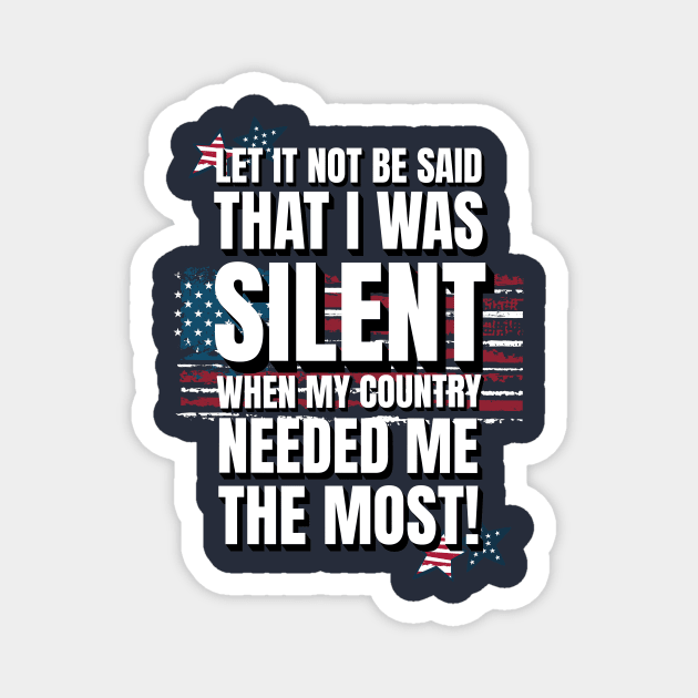 Speak up, Conservatives! Magnet by AWbydesign