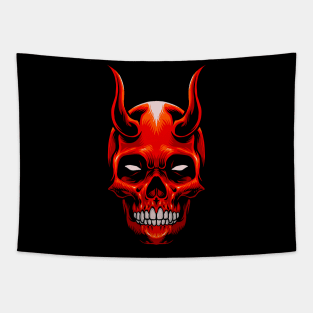 halloween character demon head Tapestry