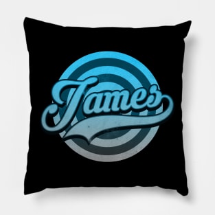 James Classic Name Pillow