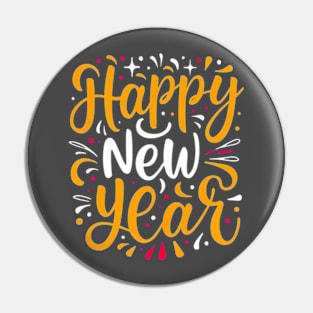 Happy New Year Pin