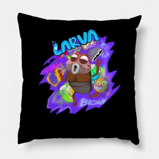 Brown larva Pillow