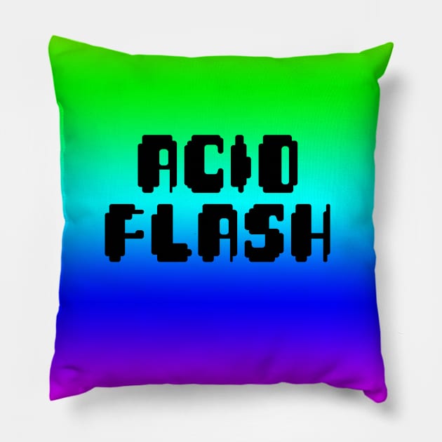 ACID FLASH #1 Pillow by RickTurner