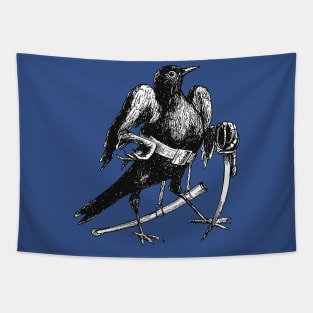 Blackbird Illustration Personification Dictionnaire Infernal Cut Out Tapestry
