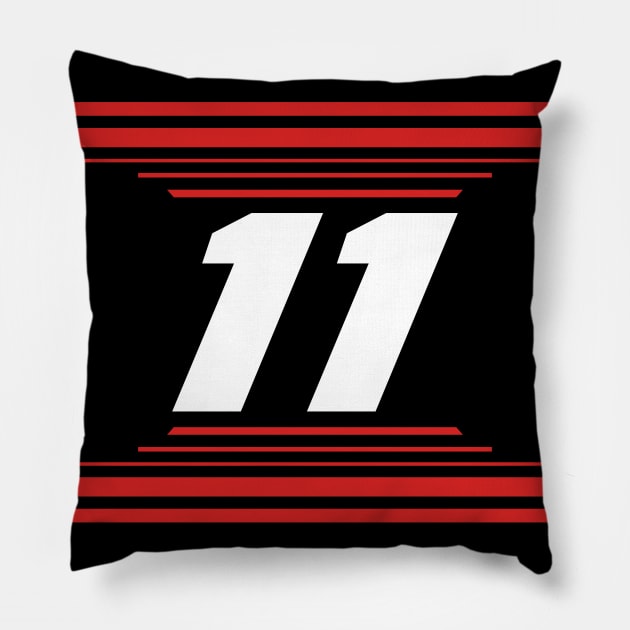 Denny Hamlin #11 2024 NASCAR Design Pillow by AR Designs 