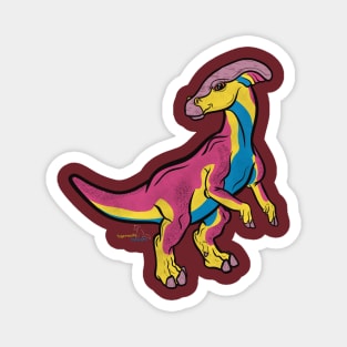 .Pansexusaurolophus/Parasaurolophus - Pansexual Pride Magnet