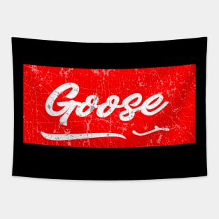 goose band red vintage Tapestry