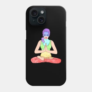 7 Chakras Meditation Woman Phone Case