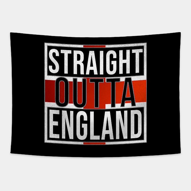 Straight Outta England - Gift for  From England in English St Georges Flag,GB,David Cameron,theresa may,tony blair, Tapestry by Country Flags