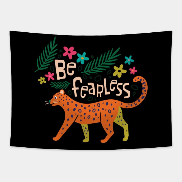 Be Fearless Tapestry by yuliia_bahniuk