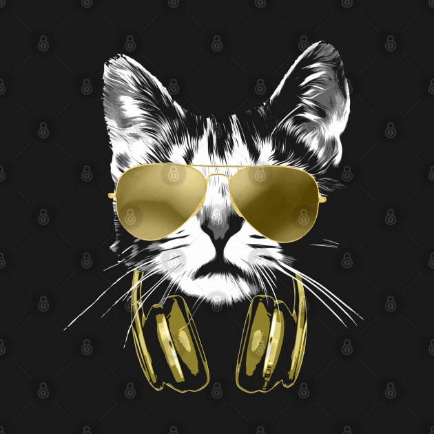 Dj Cat Bling by Nerd_art