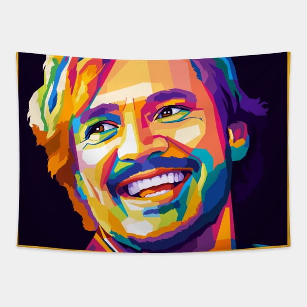 Pedro Pascal  Pop Art Tapestry by SiksisArt