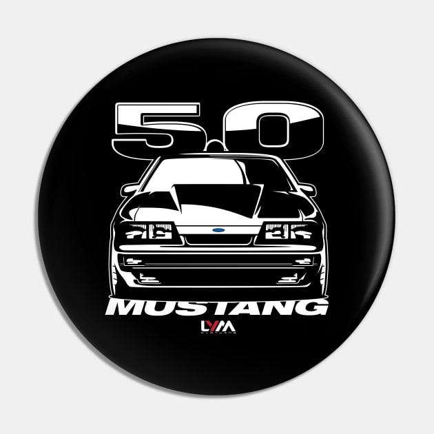 Foxbody 5.0 Ford Mustang 4 Eye Pin by LYM Clothing