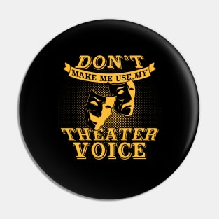 Funny Theater Actor Actress Gift Pin