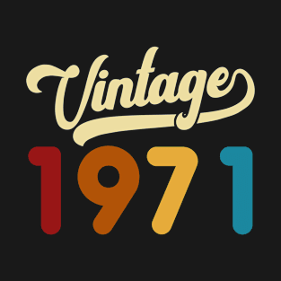 1971 Vintage Gift 49th Birthday Retro Style T-Shirt