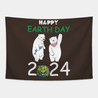 happy earth day 2024 gift april 22 Cute Teacher  Lover Rainbow Tapestry