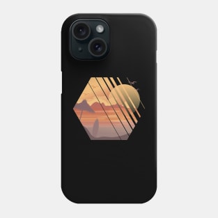 Fading Sunset At The Beach Phone Case