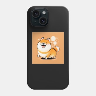 Super Cute Shiba Inu Dog Illustration Drawing Phone Case