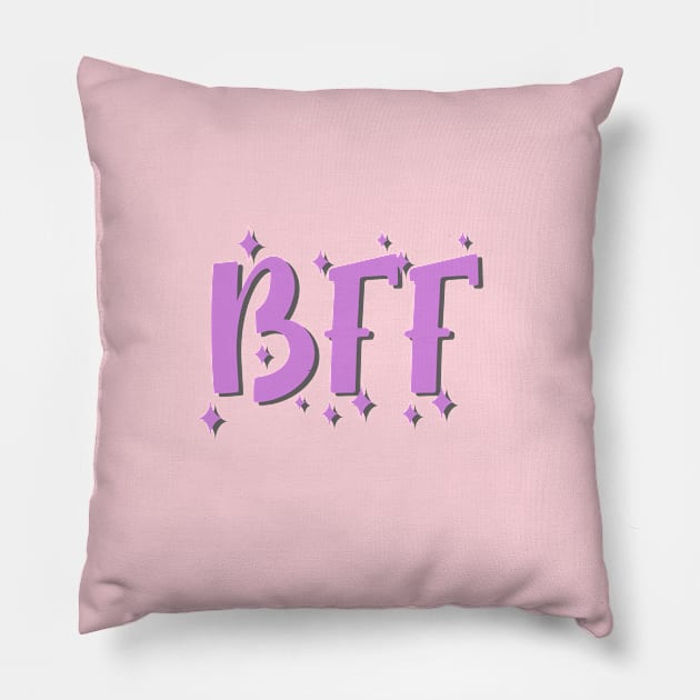 friends bff best friend Pillow by KDaisy.design