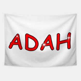 ADAH name. Personalized gift for birthday your friend. Tapestry