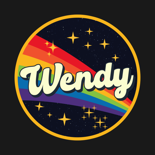 Wendy // Rainbow In Space Vintage Style by LMW Art