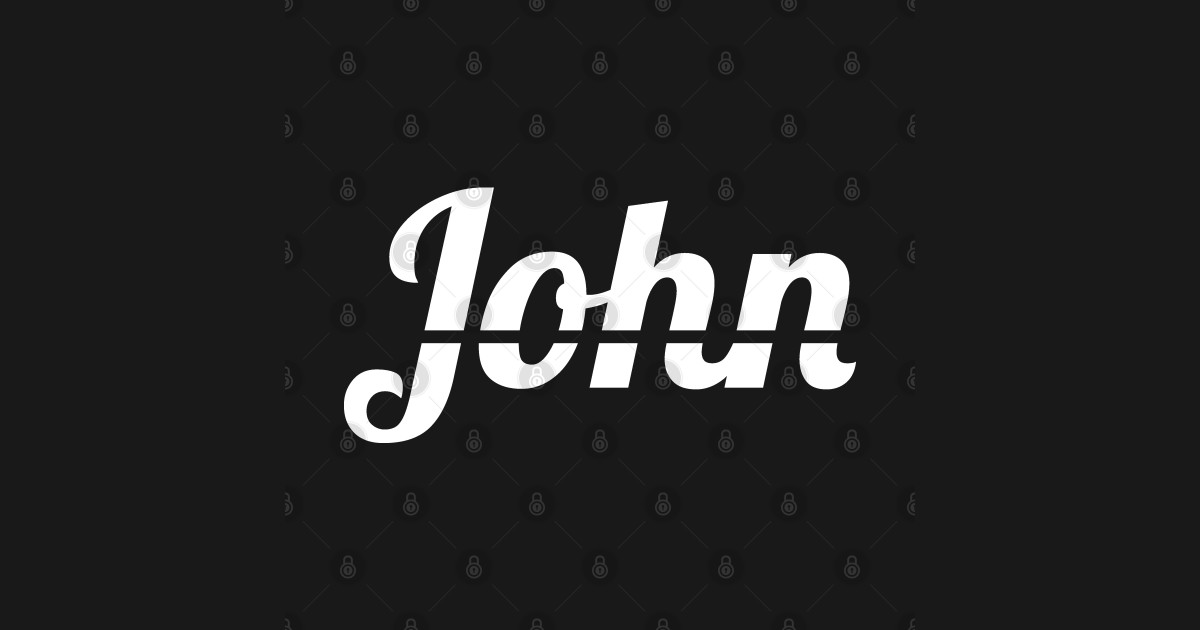 Name John John TShirt TeePublic