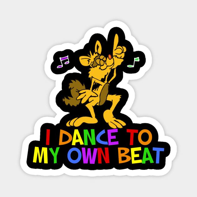 Funky Dancing Cat Magnet by epiclovedesigns