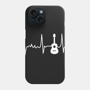 Acoustic Guitar Heartbeat - Guitar Musician Phone Case