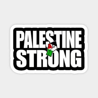 Palestine Strong - Palestine Flag Fist - Front Magnet