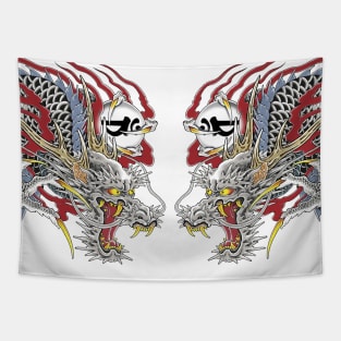 Kiryu Kazuma dragon tattoo mirrored Tapestry