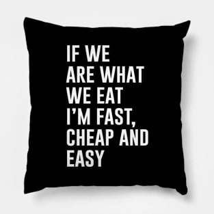 Funny Fast food lover Pillow