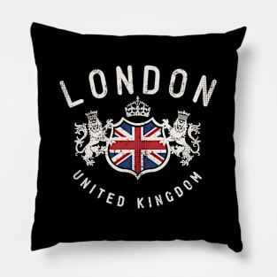 London Great Britain Crown Pillow