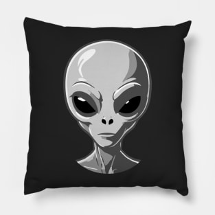 Grey Alien toon Pillow