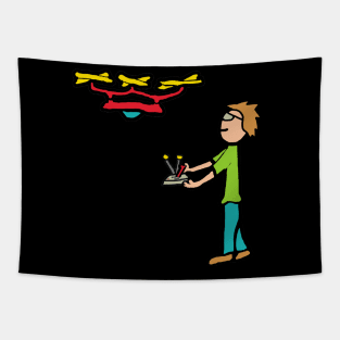 RC Drone Flying Tapestry