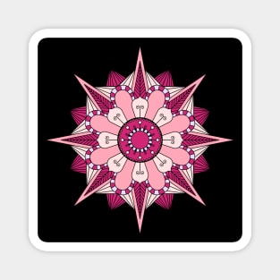 Pink Pastel Mandala Magnet