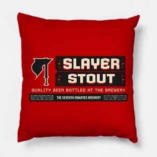 Deep Rock Galactic Slayer Stout Beer from the Abyss Bar Pillow